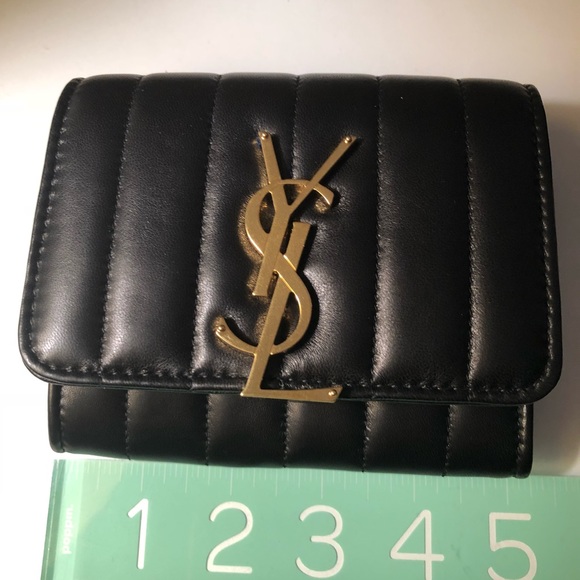 SOLD NWT Bkack and Gold Vicky Wallet - Picture 5 of 6